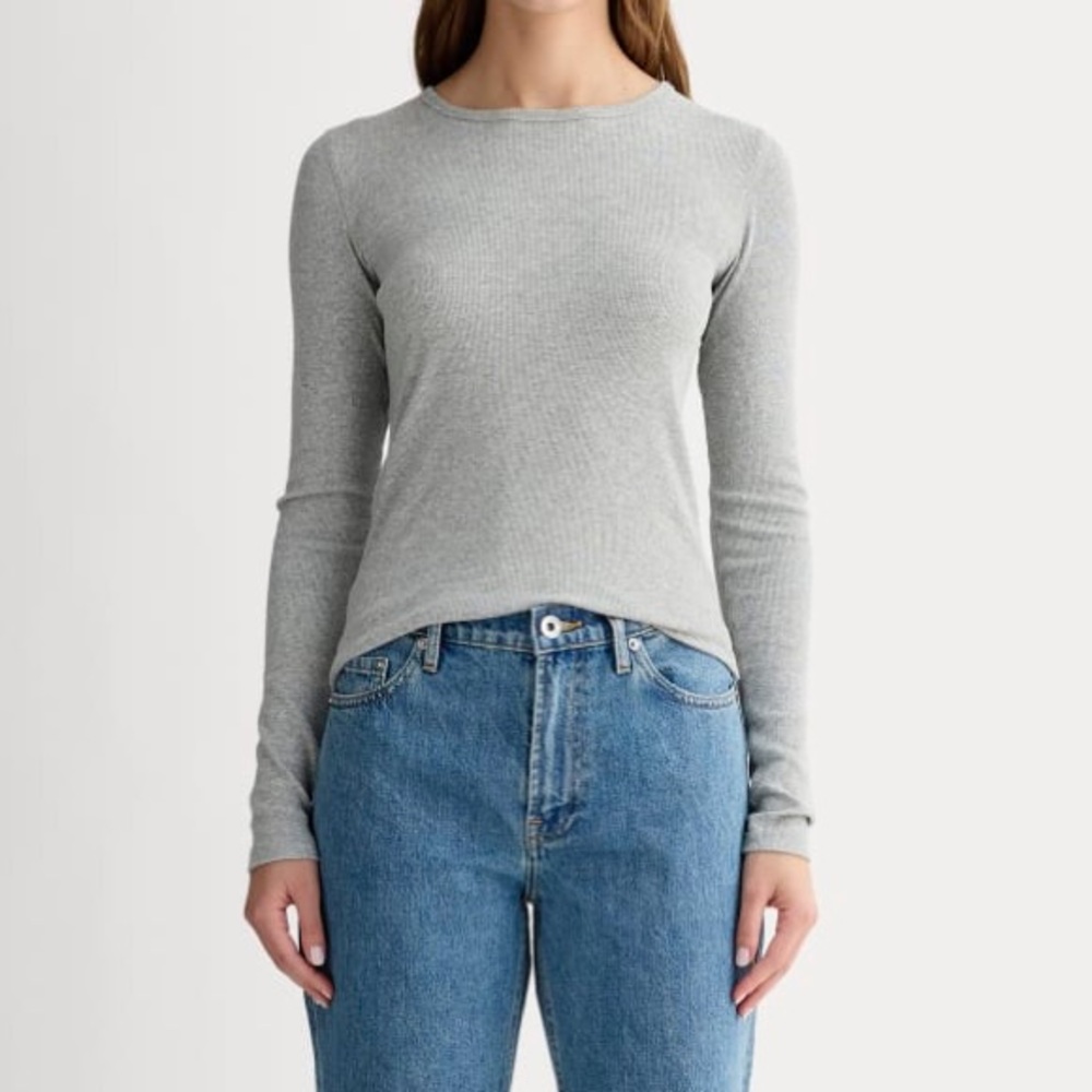 Everlane The Luxe Rib Long Sleeve - Picture 3 of 12